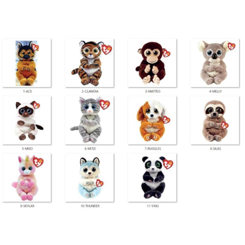 Pelúcia Beanie Boos Colecionáveis Ty Cachorro Beau 16cm no Shoptime