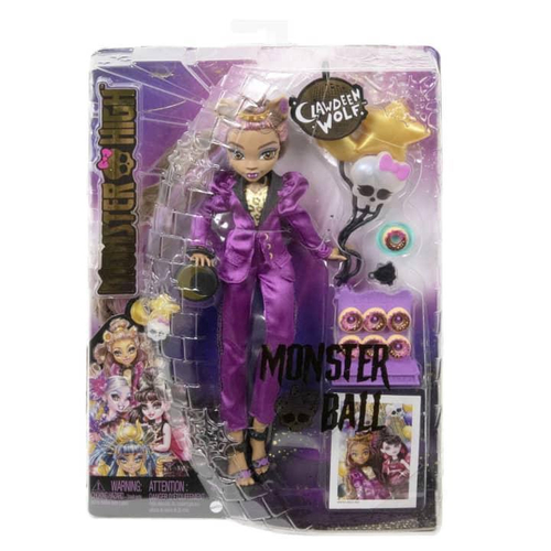 Boneca Monster High Clawdeen Wolf Cabelo Rosa Cachorro de Estimação e  Acessórios HHK52 Mattel