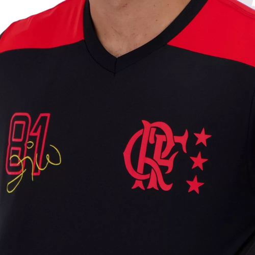 Camiseta Time Flamengo Zico Licenciada Libertadores 81 no Shoptime