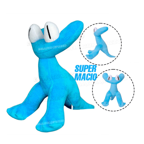 Pelúcia Azul Babão Rainbow Friends Roblox Monstro Blue 30cm