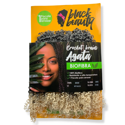 Cabelo Orgânico Cacheado Bio Vegetal Crochet Braids 60 cm Modelo Agata 300g  Black Beuty em Promoção na Americanas