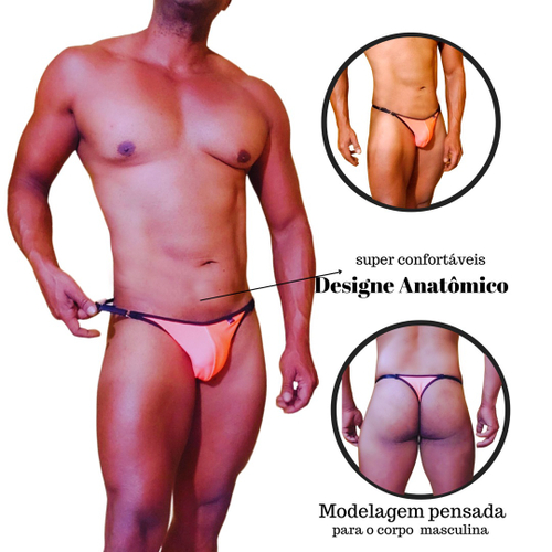 Underwear Masculina Tanga Calcinha Masculina Regulavel em Promocao na Americanas