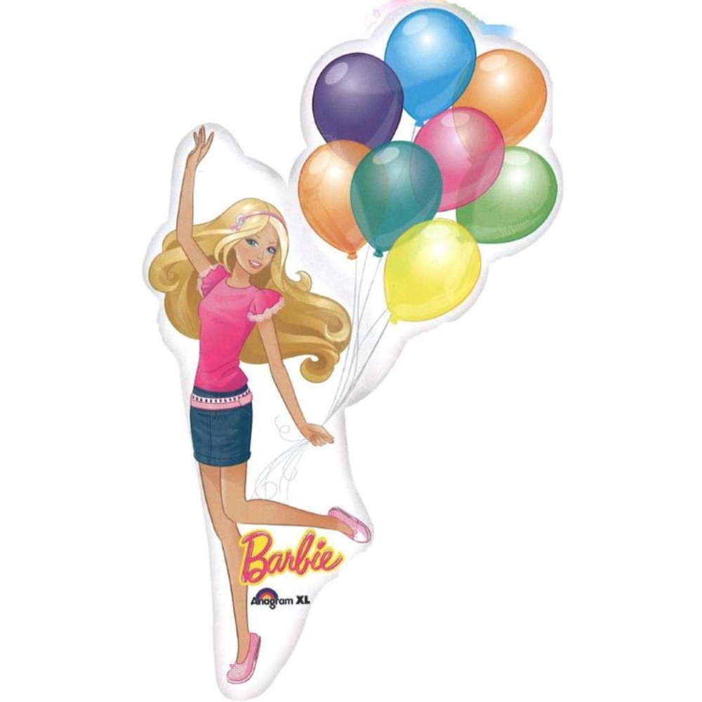 Balão barbie festiva 35CM na vareta em Promoção na Americanas