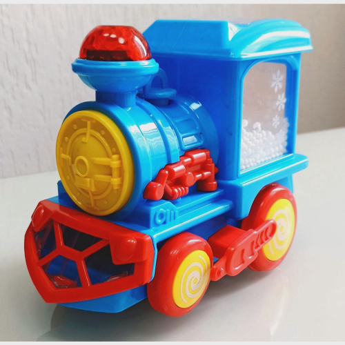 Brinquedos Trem Locomotiva Maria Fumaça Som e Luz à Pilha