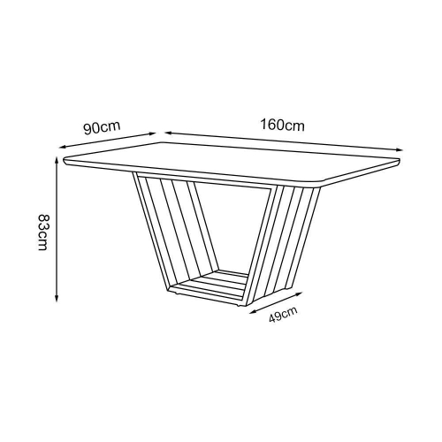 Conjunto Sala de Jantar Mesa Nepal 200cm e 6 Cadeiras com Braço Pigeon  Linho Bege/Off White G13 - Gran Belo Gran Belo GranBelo