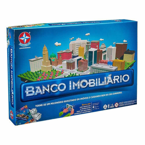 Jogo de Tabuleiro Banco Imobiliario Grande Estrela em Promoção na