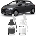 Tinta Tira Risco Automotivo Chevrolet Cinza Graphite Cinza Grafite 20 Ml