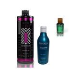 Progressiva Profissional Luxe Platinum + Shampo Blueken + Oil7Ml