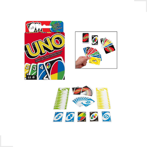 UNO Minimalista Preto Jogo de Cartas Original 7+GYH69 Mattel