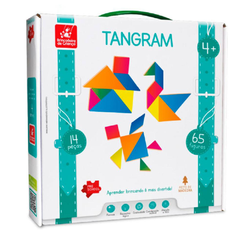 Tangram Quebra Cabeça Desafio Educativo Puzzle Em Madeira no Shoptime