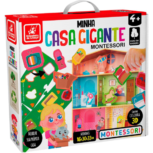 Jogo Ache e Encaixe - Casa Gigante dos Animais - Madeira - Brincadeira de  Criança - Kits e Gifts