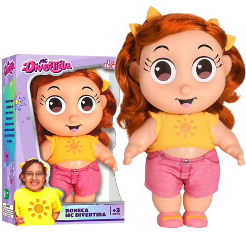 Boneca Mc Divertida Loira Articulada 1710 - Baby Brink