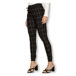 Calça bengaline jogger elástico na cintura xadrez feminina é boa?