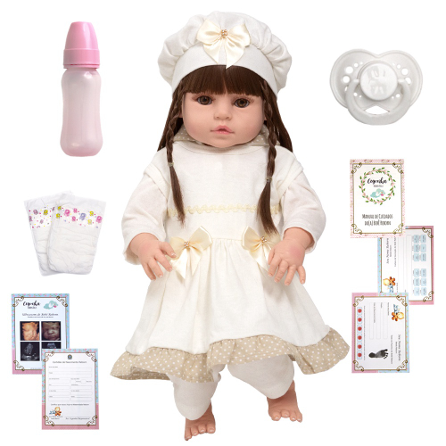 Bebê Reborn Com Cabelo de Princesa Baby Alive Corpo Silicone na Americanas  Empresas