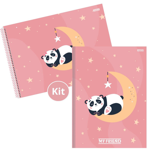 Caderno de desenho Panda