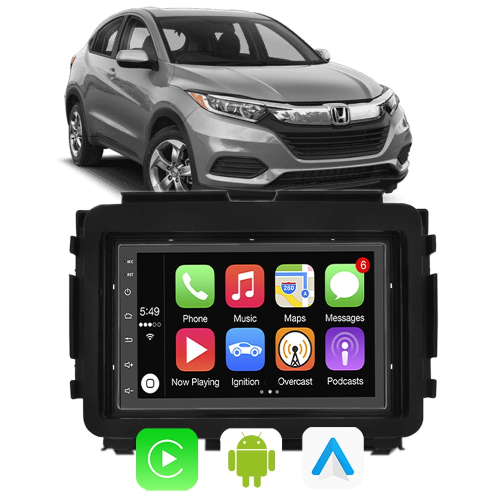 Kit Central Multimidia Carplay Android Auto Honda Hrv