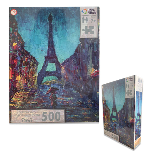 Puzzle Quebra-cabeça Paris Torre Eiffel - 1000 Peças - Toyster