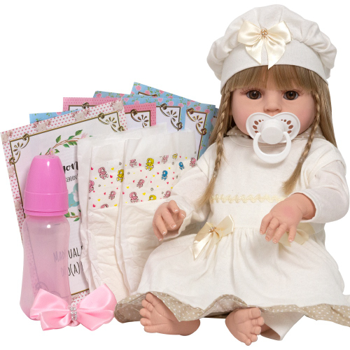 Bebê Reborn Realista Braço e Perna 100% Silicone - Cegonha Reborn Dolls -  Bonecas - Magazine Luiza