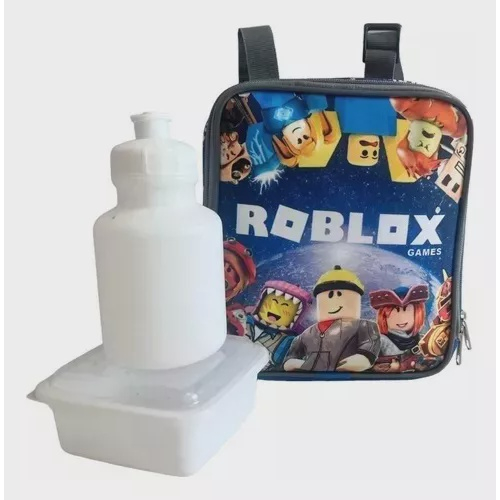 Mochila Masculina Infantil Roblox Rodinhas Lancheira Estojo em Promoção na  Americanas