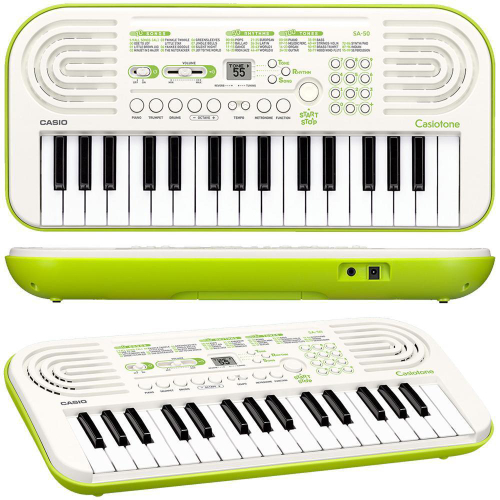 Teclado Musical Infantil Iniciantes 32 Teclas Casio Sa-51 no Shoptime