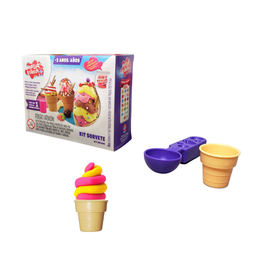 KIT MASSINHA Super Massa Sorvetinho Estrela + Play-Doh Town Hasbro :  : Brinquedos e Jogos