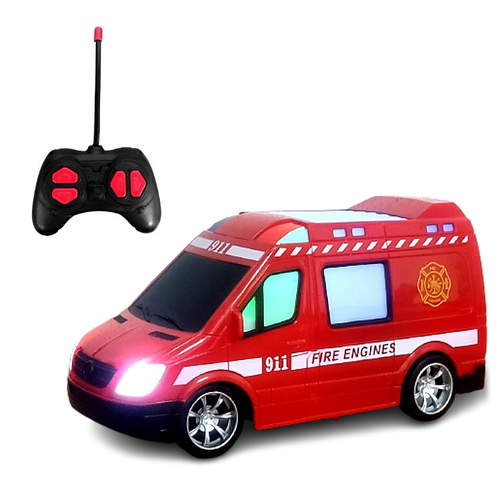 Caminhão de Brinquedo Bombeiros Controle Remoto com 6 Funções +