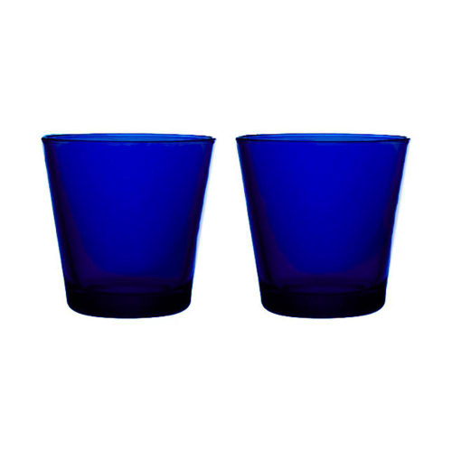 Jogo De Copo Vidro Azul 6 Unidades 355ml A13 Long Drink