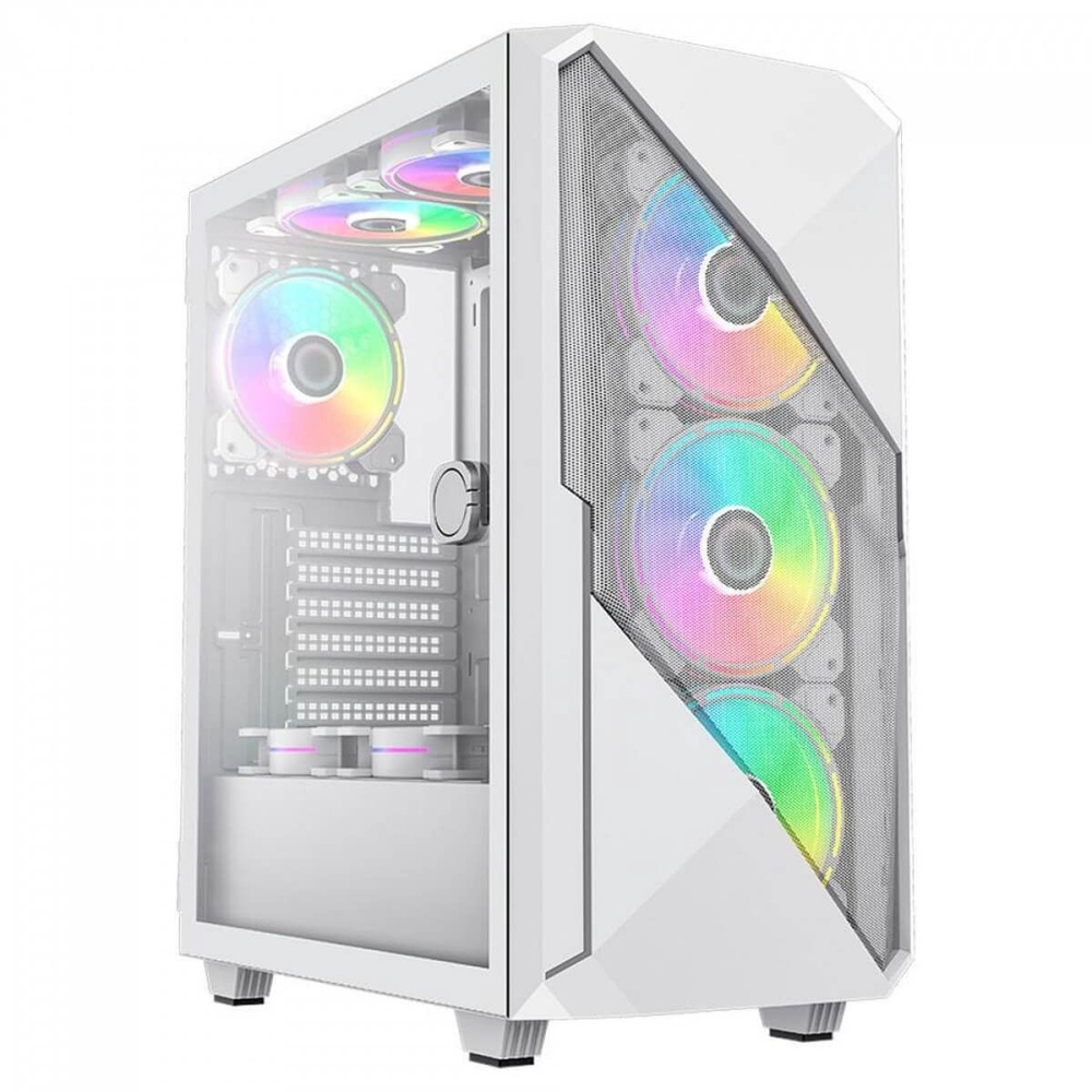 Gabinete Gamer Gamemax Revolt, Vidro Temperado, 3x Fans Argb, Branco -  Carrefour