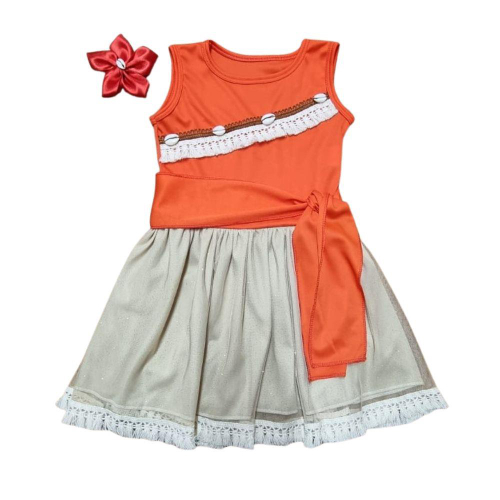 Vestido Infantil Menina Festa Aniversário Bebe Moana Baby em Promoção na  Americanas