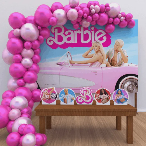 Decoracao de festa infantil barbie baloes