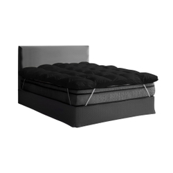 Pillow Top Casal Fibra Siliconada Super Volumosa Preto é boa?