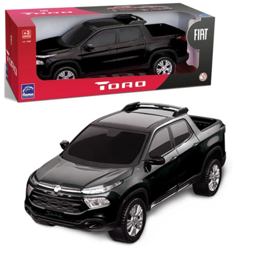 Carro Controle Remoto Bateria Fiat Toro 1/18 - Recarregavel Vermelho