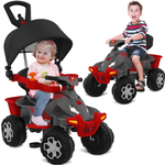 267 - Triciclo Smart Azul Com Empurrador e Capota- Brinquedos Bandeirante -  Fantasy Play Brinquedos Tudo em Playground 