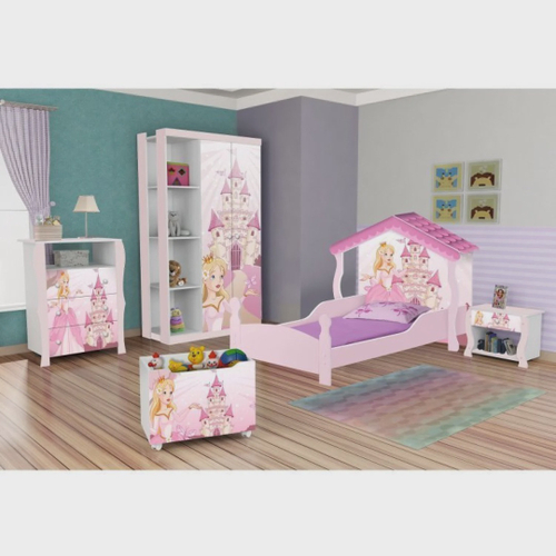 Jogo De Cama Infantil Princesas 4 Peças Com Edredom Decor em Promoção na  Americanas