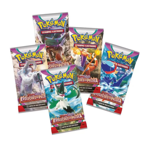 Pacote Cartas Pokémon Booster 6 Cartas Espada Escudo Céus em Evolução