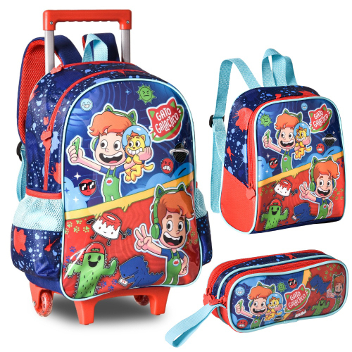 MOCHILA DE COSTA INFANTIL GATO GALÁCTICO GG3306J