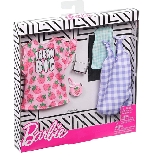 Roupas Barbie 2 Conjuntos Fashion - Presente Crianças 3-8 Anos em Promoção  na Americanas