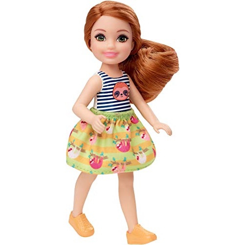 Conjunto de Bonecas Barbie Chelsea 14 cm Loira Floral Menino Emoji Ruiva  Florido Mattel