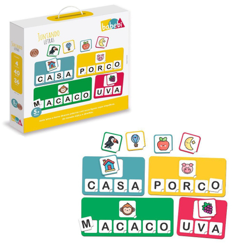 Jogo Educativo abc Maiusculas e Minusculas 96 Pcs + 4 Anos no Shoptime