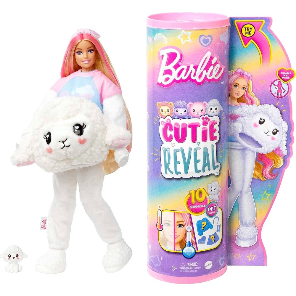 Boneca Barbie Cutie Reveal 10 Surpresas com Mini Pet e Fantasia de Panda  Hhg22 - MP Brinquedos