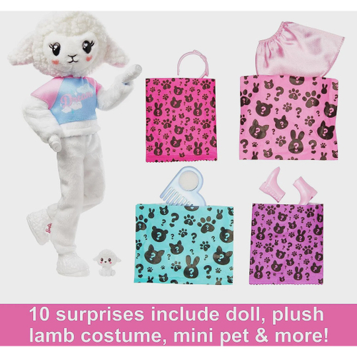 Boneca Barbie Cutie Reveal 10 Surpresas com Mini Pet e Fantasia de Gato  Hhg20 - MP Brinquedos