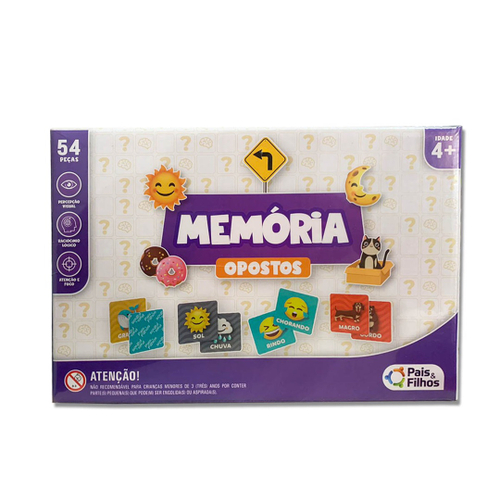 Jogo Memória Infantil Brinquedo Criança