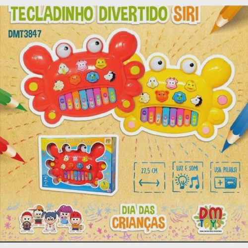 Piano Teclado Infantil Som De Animais Musical Fazendinha em Promoção na  Americanas