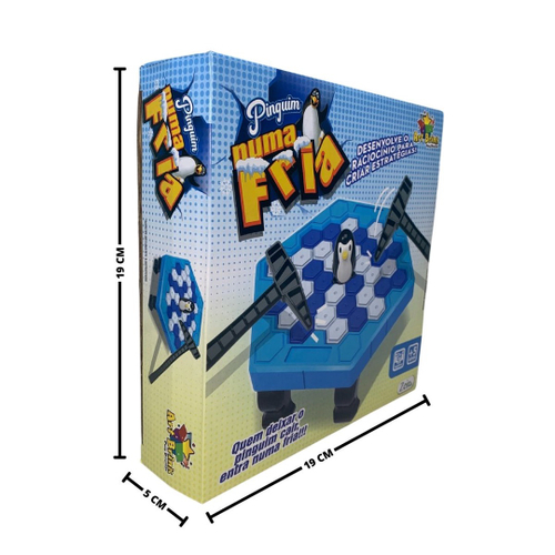 Kit 2 Jogos Brinquedo Pinguim Numa Fria Quebra Gelo Criança + Jogo