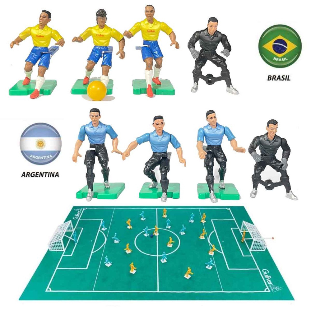 Jogo Futebol Club Total Gulliver Brasil x Argentina Com Campo Edição  Especial Jogadores Pintados A Mão em Promoção na Americanas, jogo futebol  brasil