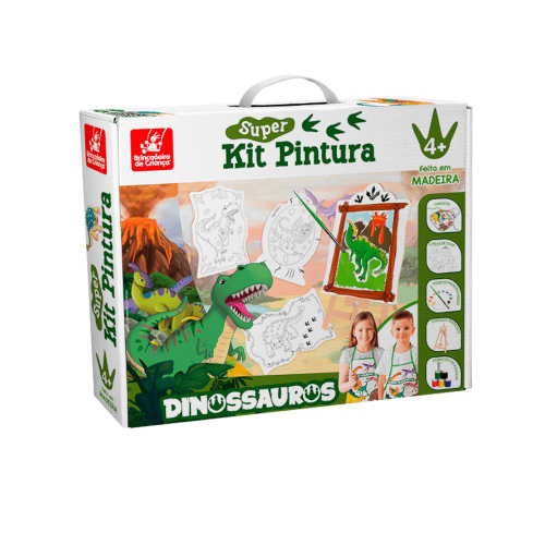 Kit Escolar Maleta Infantil de Pintura 150 Peças Mundo Dos Dinossauros  Jurassic Park Menino Pintar Desenhar em Promoção na Americanas