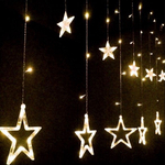 Pisca Pisca Cascata 138 Led Estrela Natal 110v 8 Funções