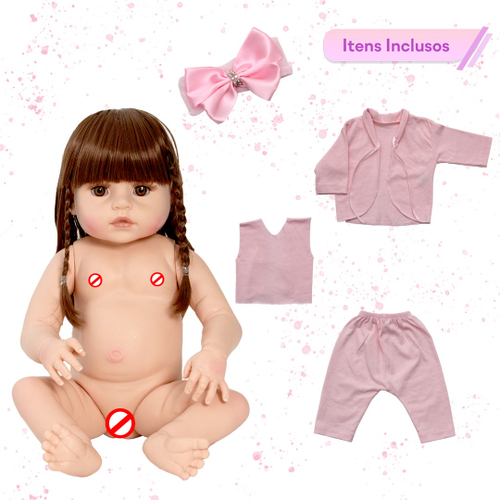 Boneca Bebê Reborn Menina Recém-nascida, INTEIRA EM SILICONE - Artigos  infantis - Setor Bueno, Goiânia 1255009486