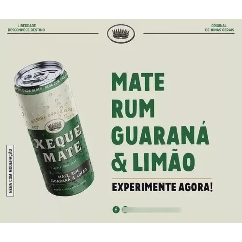 Kit 12 Bebida Mista Xeque Mate Draft Rum - 355ml