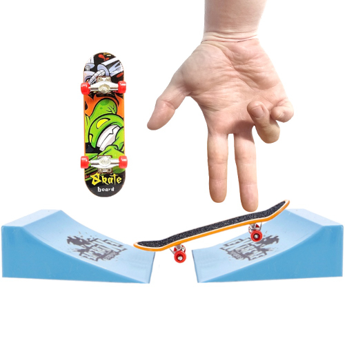 Kit 10 Skate Dedo Profissional C/ Lixa Rolamento Fingerboard